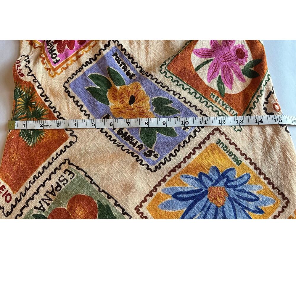 Paper Heart Floral Sz L Maxi Dress Cottagecore Boho Sleeveless Summer Midi/Maxi - Picture 11 of 12